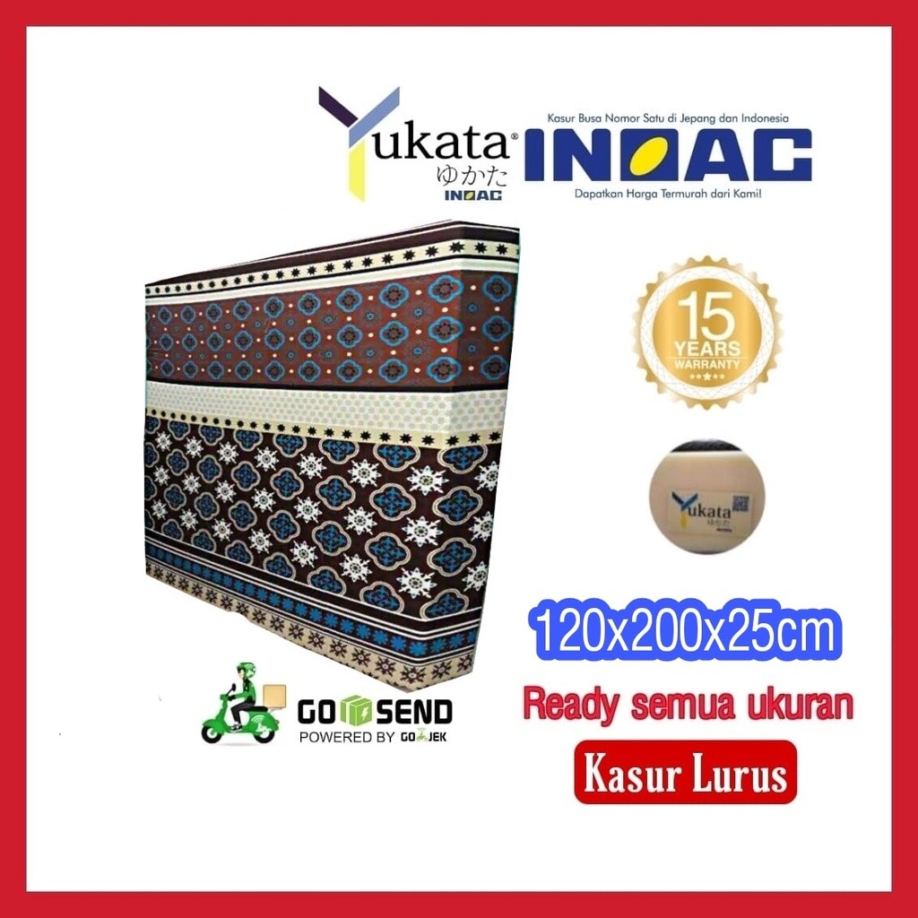 Kasur Busa [120x200x25cm] Yukata D24 Garansi 15th | Kasur Inoac | Kasur Lipat