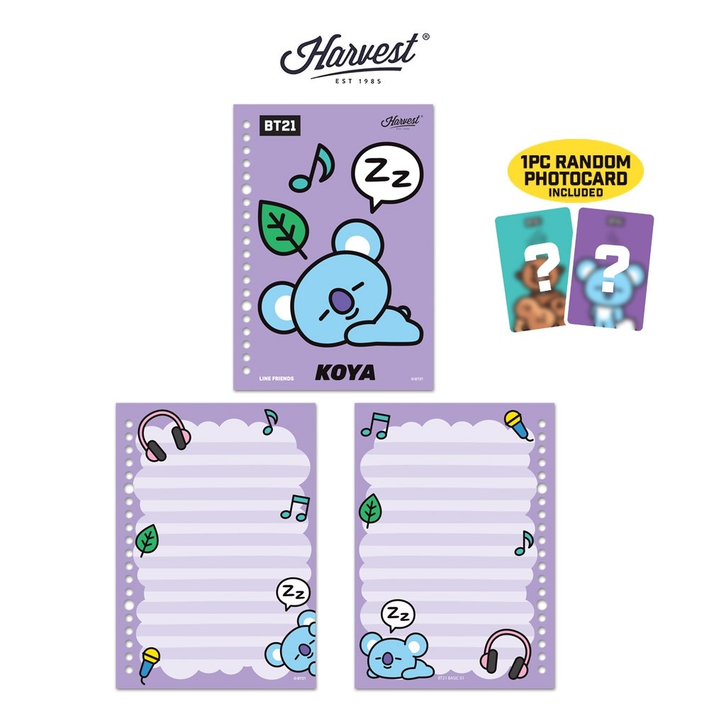 

COD Harvest BT21 Kertas Binder / Loose Leaf - KOYA
