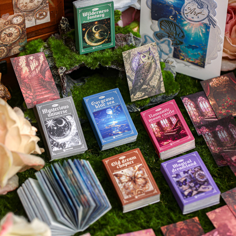 

100 sheets，Landscape Theme Scrapbook paper，Student Reward Small Gifts，Children's Gifts, Junk Journal，School Stationery Supplies