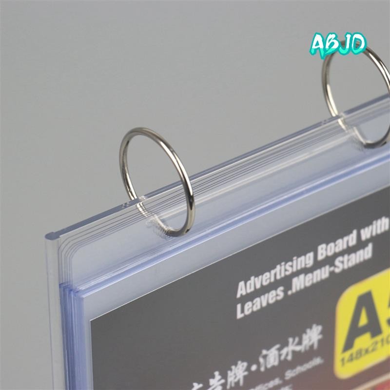 

ABJO-8X A4 Multi-Page Flip Display Card Label Display Stand Detachable Label Business Menu Holder