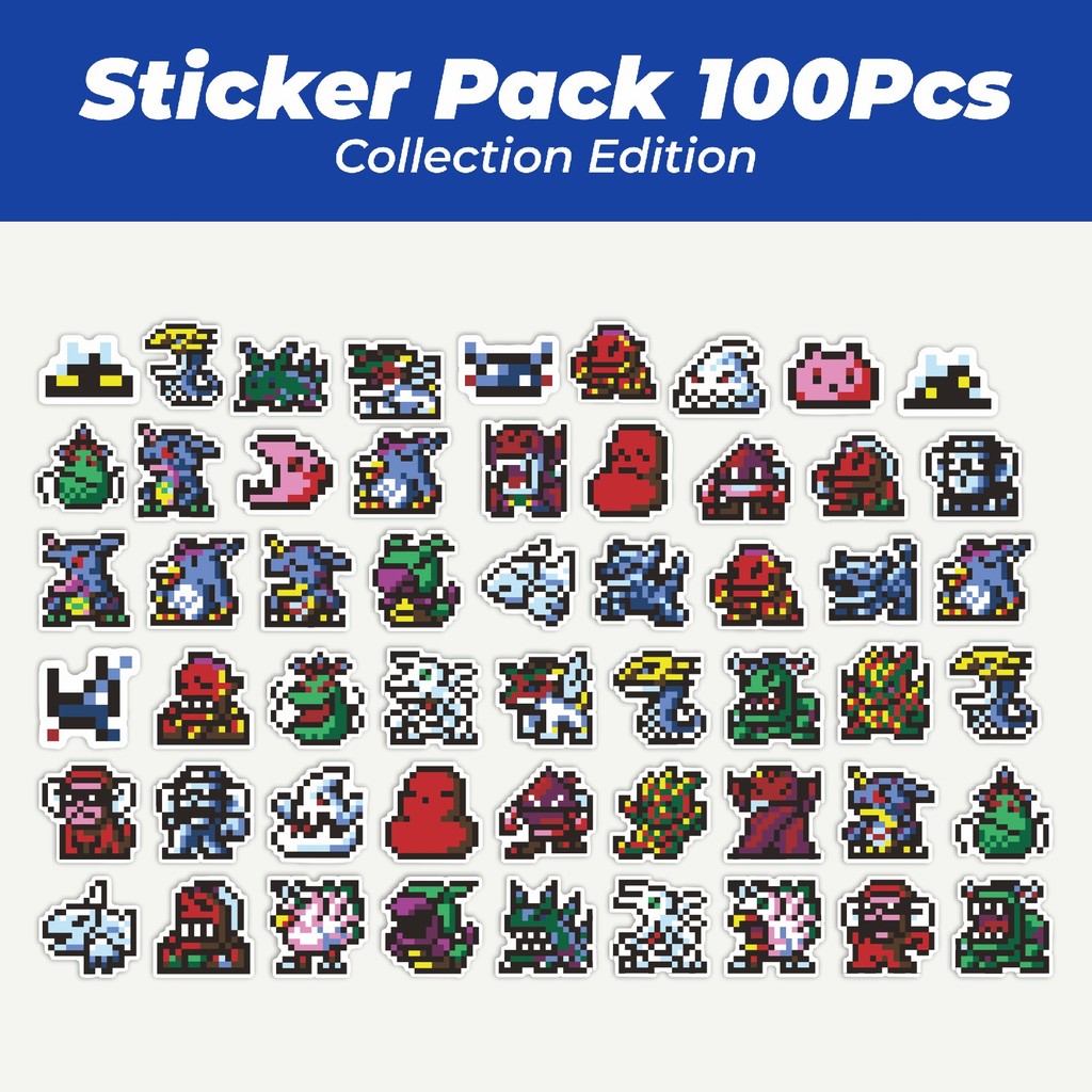 

Hot Stiker Pixel Digimon V19 Lucu Anti Air Stikers Berperekat Waterproof Sticker Decal Buat Motor Helm Buku Journal Koper Casing HP Laptop Botol Minum
