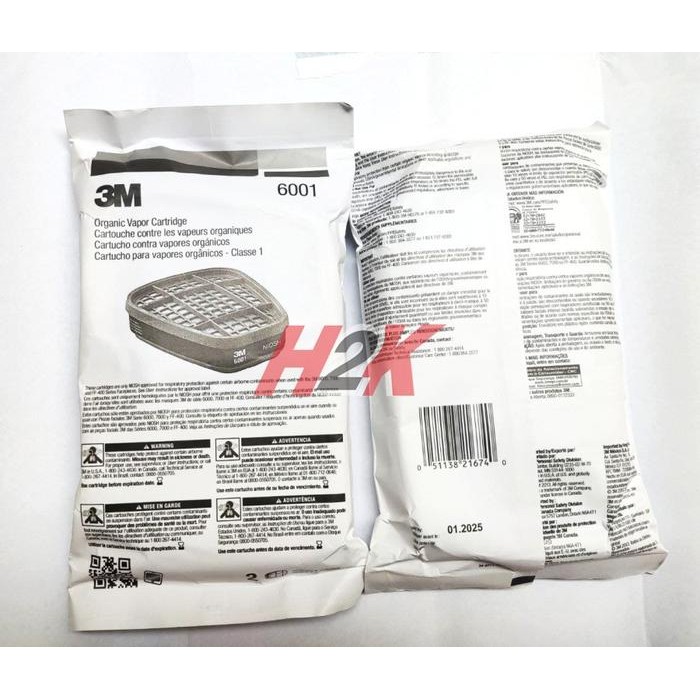 Hot Produk Filter 6001 Masker 3M / Organic Cartridge 3M 6001 - 6001-US  Terbaik dan Terlaris