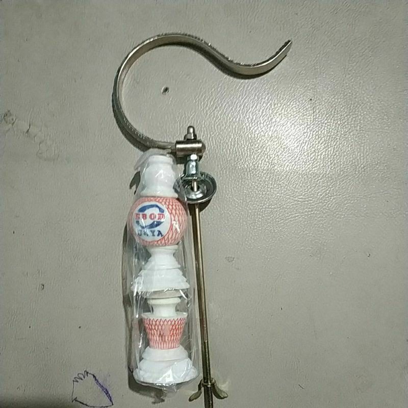 PION EBOD JAYA GANTUNGAN LIPAT SANGKAR MURAI BATU/ANIS/SANGKAR BULAT ORIGINAL BAHAN FIBER PUTIH MOTI