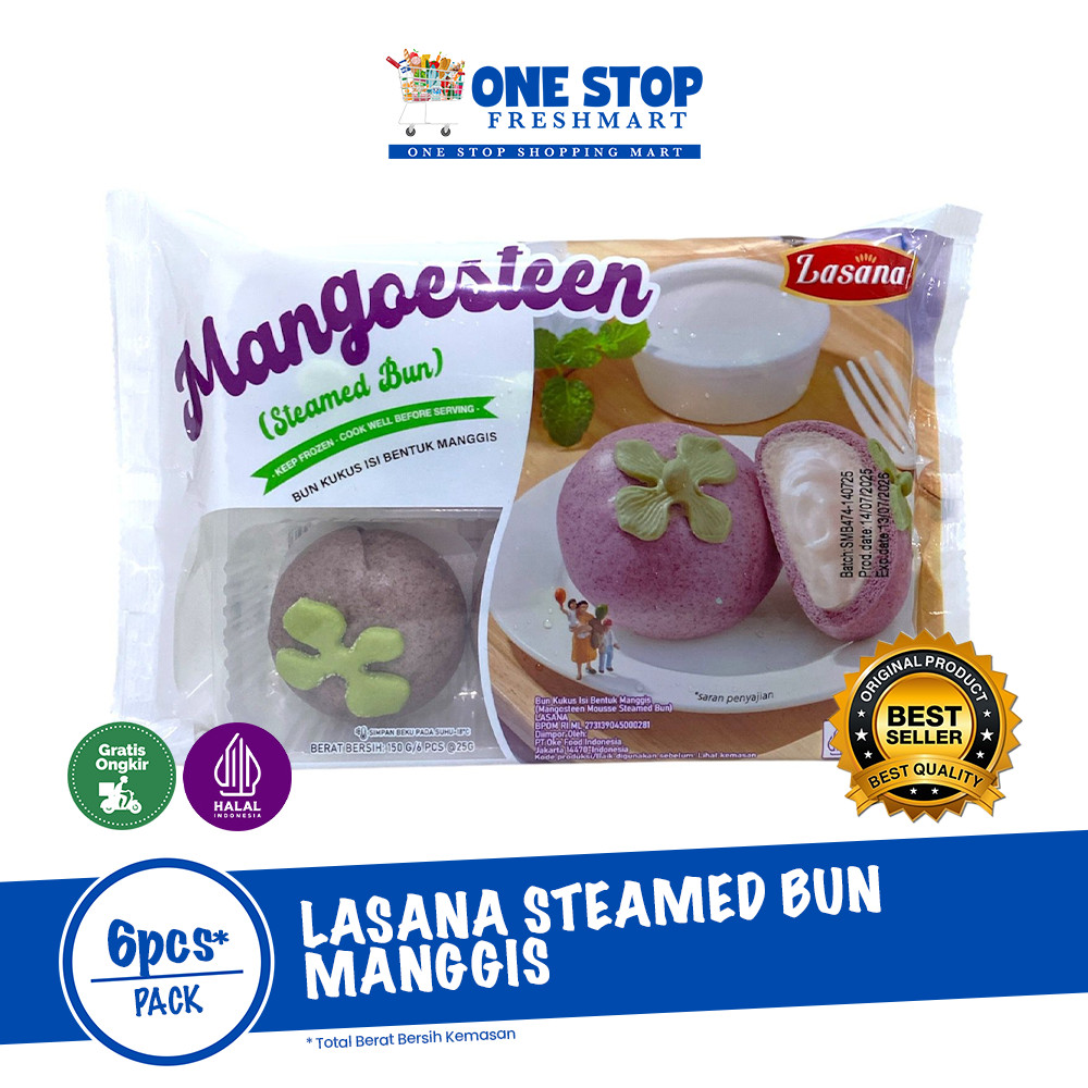 

LASANA STEAMED BUN MANGGIS ISI 6PCS