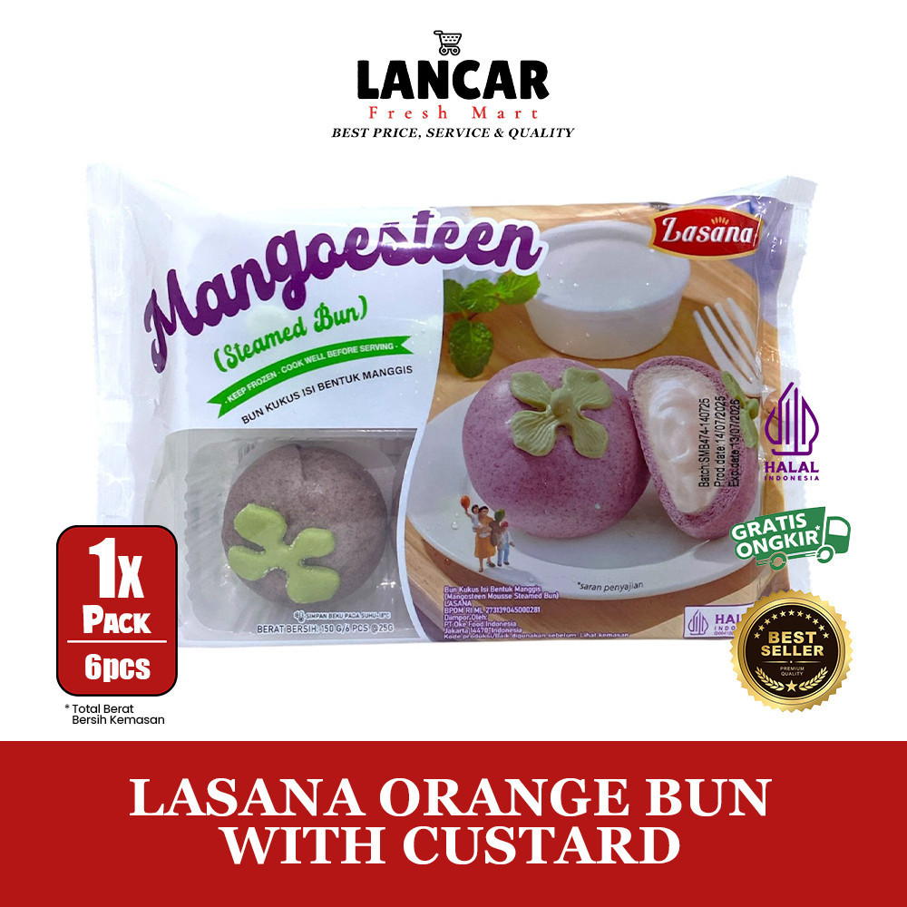 

LASANA STEAMED BUN MANGGIS ISI 6PCS