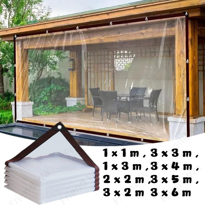 Terpal Tebal Tahan Air dan Terisolasi untuk Atap /Lembaran Plastik Transparan / Plastik Rumah Kaca U