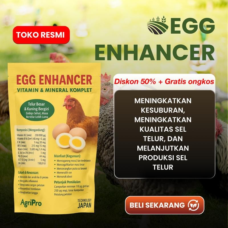 

EGG ENHANCER - Stimulan telur super untuk ayam