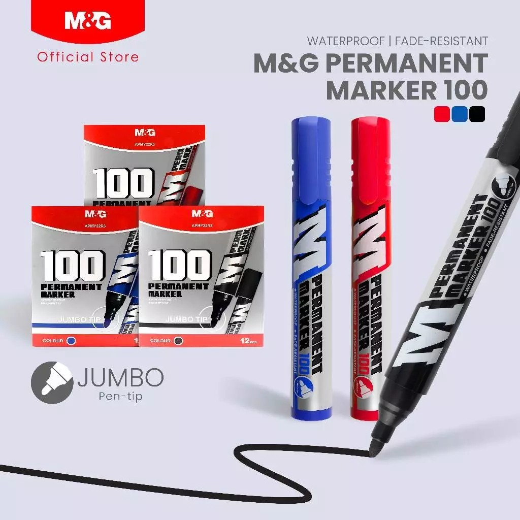 

M&G Marker Jumbo Tip 100 Permanent APMY22R3