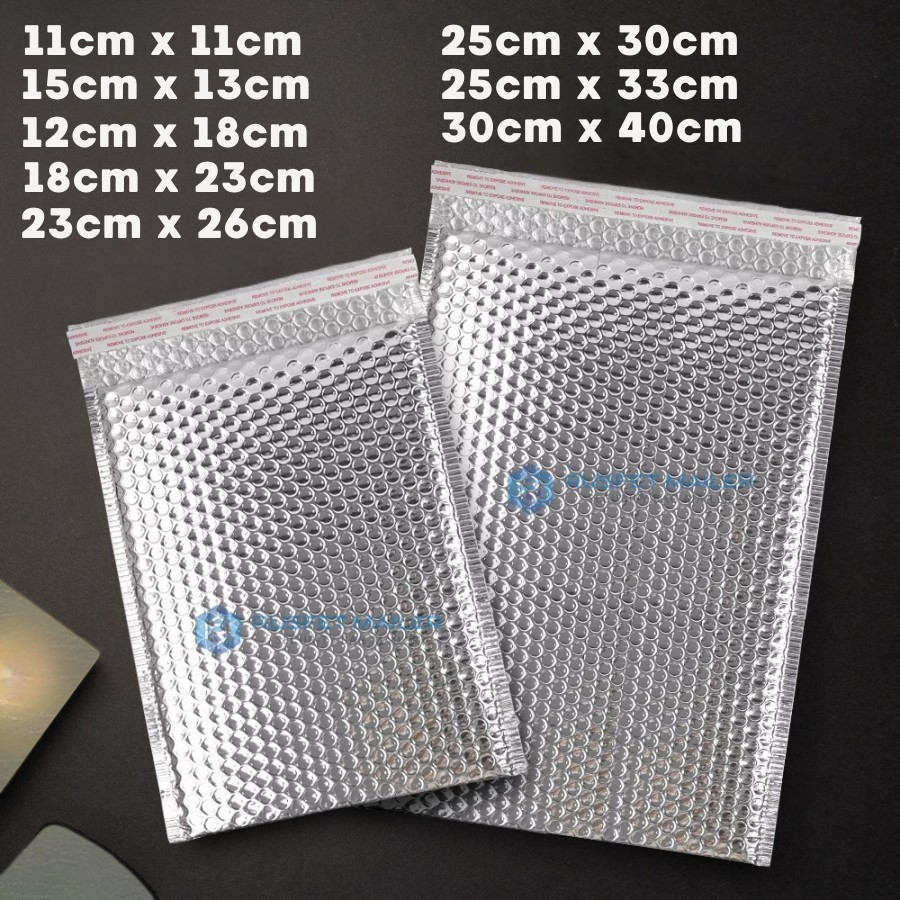 

Amplop Bubble Envelope Packing / Bubble Mailer Silver Glossy