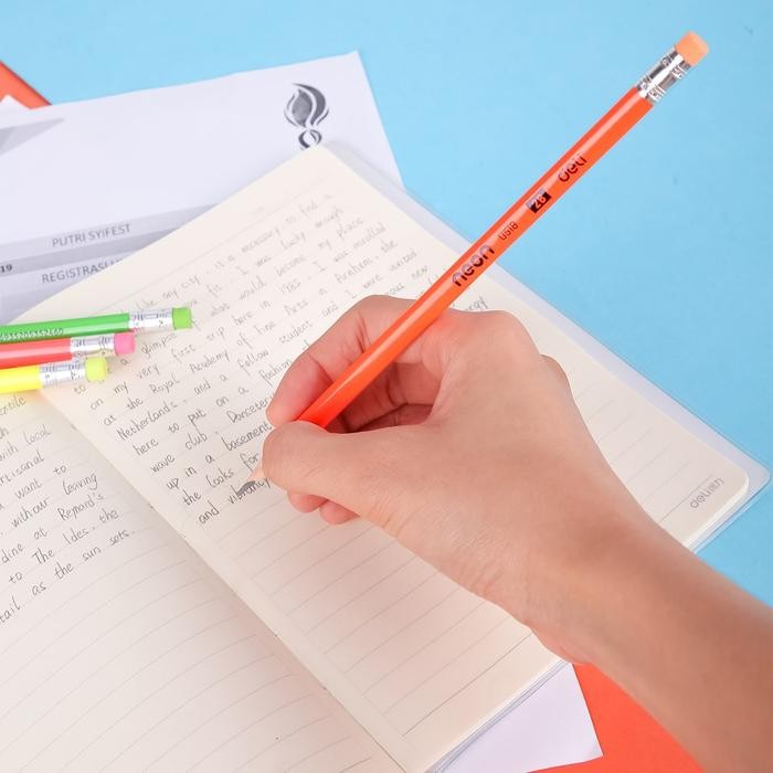 

Deli Pensil kayu 2B bentuk segitiga untuk pegangan yang nyaman 50pcs EU51806 Hitam Penghapus - Spesifikasi