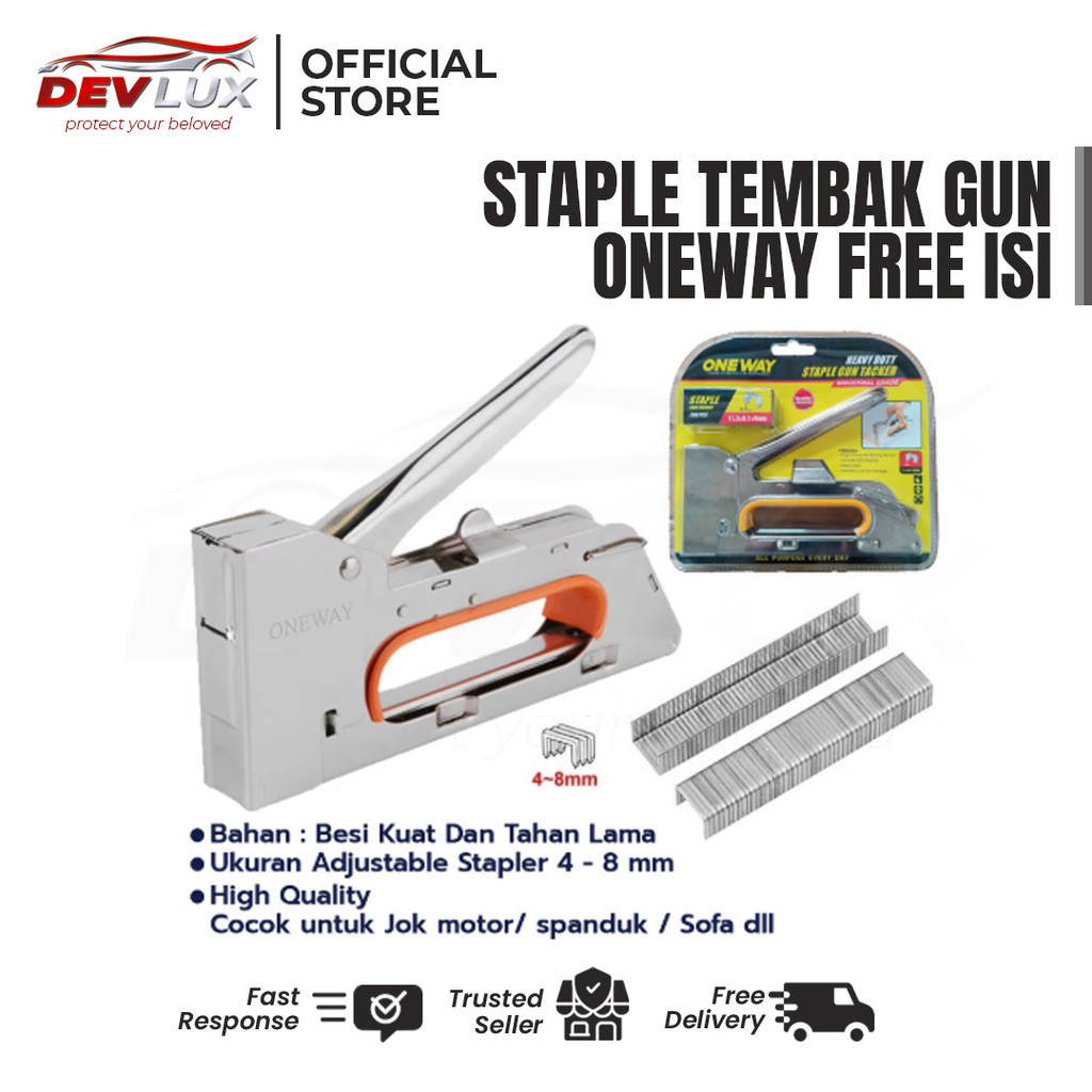 

Staple Gun Tacker Steples Tembak Besi Kuat Cocok untuk Jok Motor