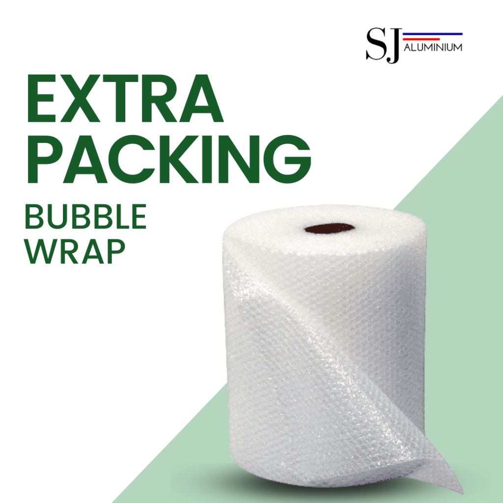 

SJ ALUMINIUM - Bubble Wrap Tambahan untuk Packing Lebih Aman
