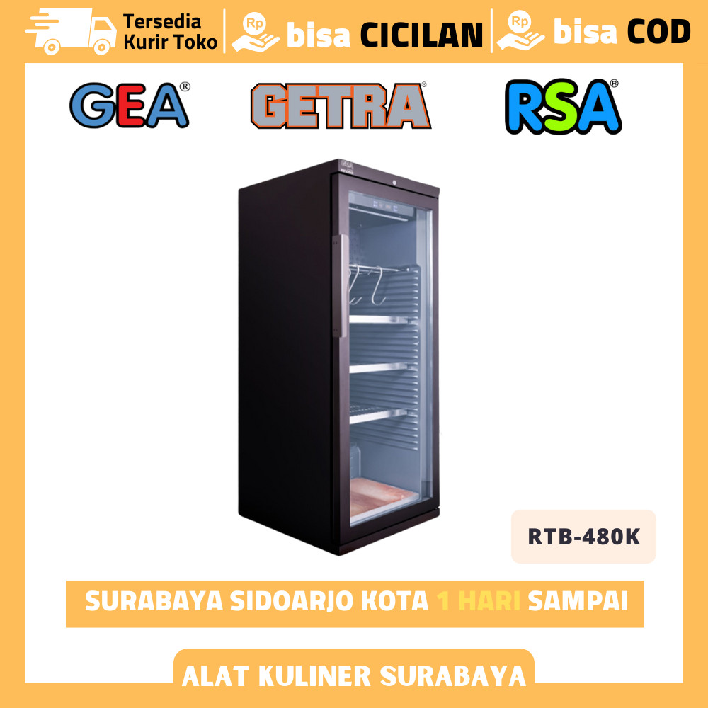 Meat Ager Showcase Gea RTB-480K Kulkas Penyimpanan Daging Segar
