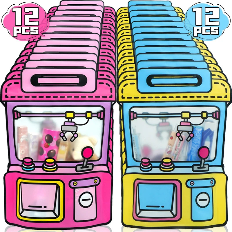 

24/1Pcs Creative Gifts Packaging Bags Cartoon Shape Self-lock Bag For Candy Snack Organizers Kids Birthday Party Favors Gifts