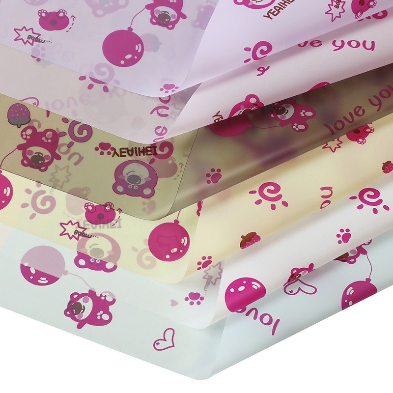 

Rose Paper - Kertas Buket Motif Kartun Anak Wrapping Cellophane / Kertas Kado Anak Corak Eceran KB84