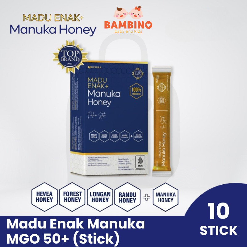

Madu Enak Manuka MGO50 - 1 Box isi 10 Stick - Madu Asli