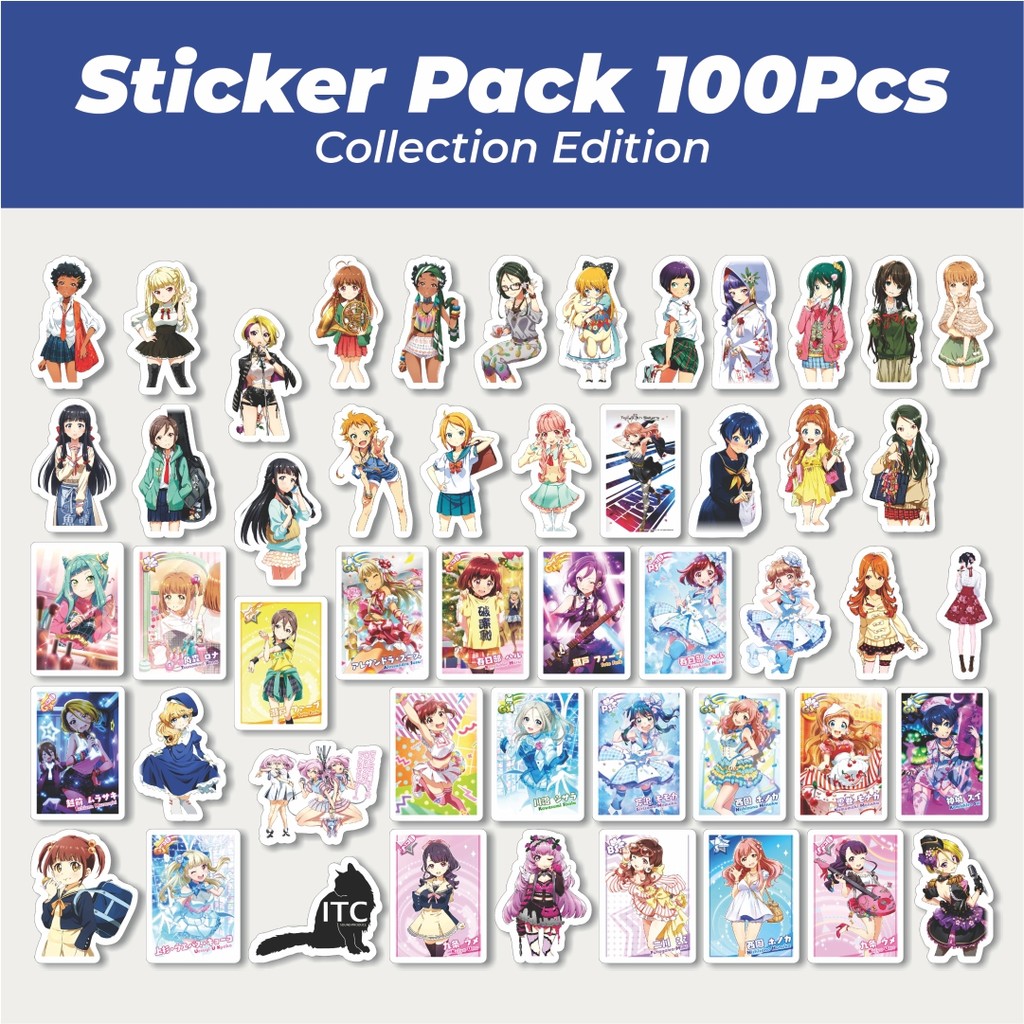 

Hot Stiker Game Series Tokyo 7th Sisters Karakter Mix Lucu Anti Air Stikers Berperekat Waterproof Sticker Decal Buat Motor Helm Buku Journal Koper Casing HP Laptop Botol Minum