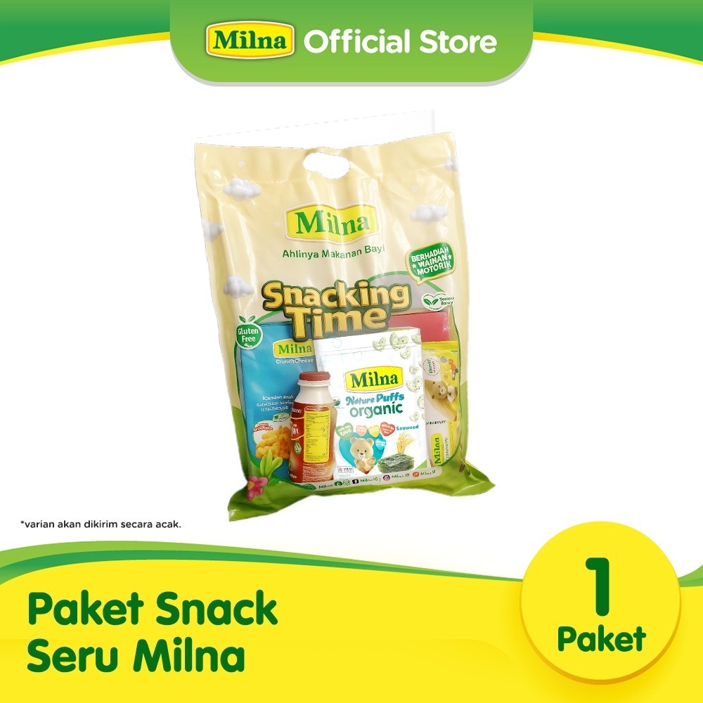 Milna Snack Paket Crunch Cookies Rice Crackers Puff Chil Go Cemilan Bayi Mpasi Snacking Time Free Ma