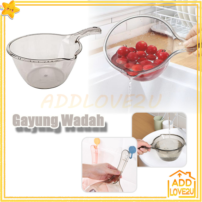 Gayung Wadah/Gayung Mandi Transparan Estetik Anti Pecah/Gayung Transparan Estetik Gayung Mandi