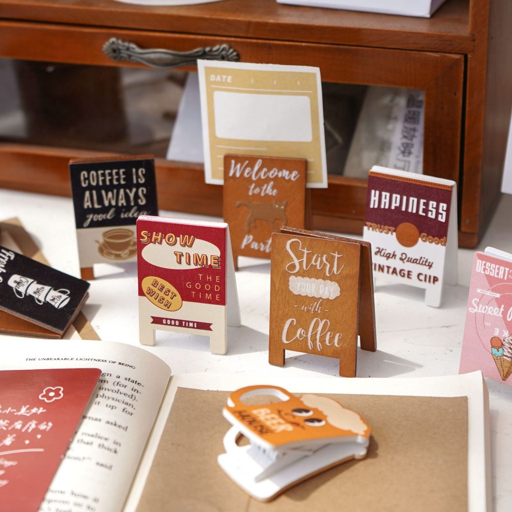 

12 Pcs Wooden Retro Note Clip Holder Student Message Holder Desktop Photo Holder High Value Message Note Display Clip
