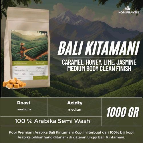 

ROASTED BEANS ARABIKA SEMI WASH BALI KINTAMANI 1000 GR | 1 KG | BIJI KOPI SANGRAI | Coffee - GILING HALUS