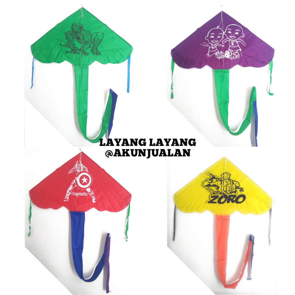 

* Layang layang kain bisa dilipat murah grosir mudah terbang *