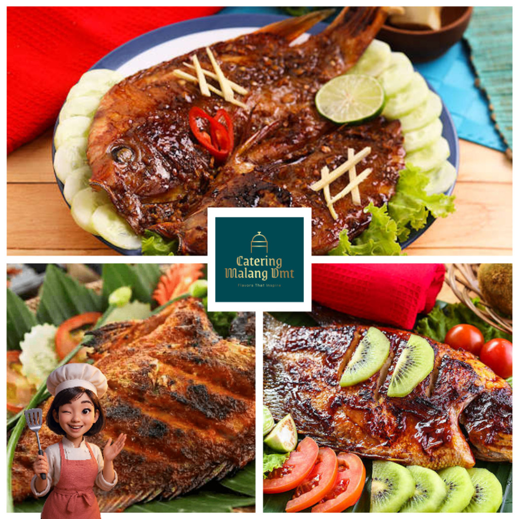 

Aneka Ikan Bakar Catering Malang DMT Kakap/Bawal/Kembung/Gurami/Kerapu