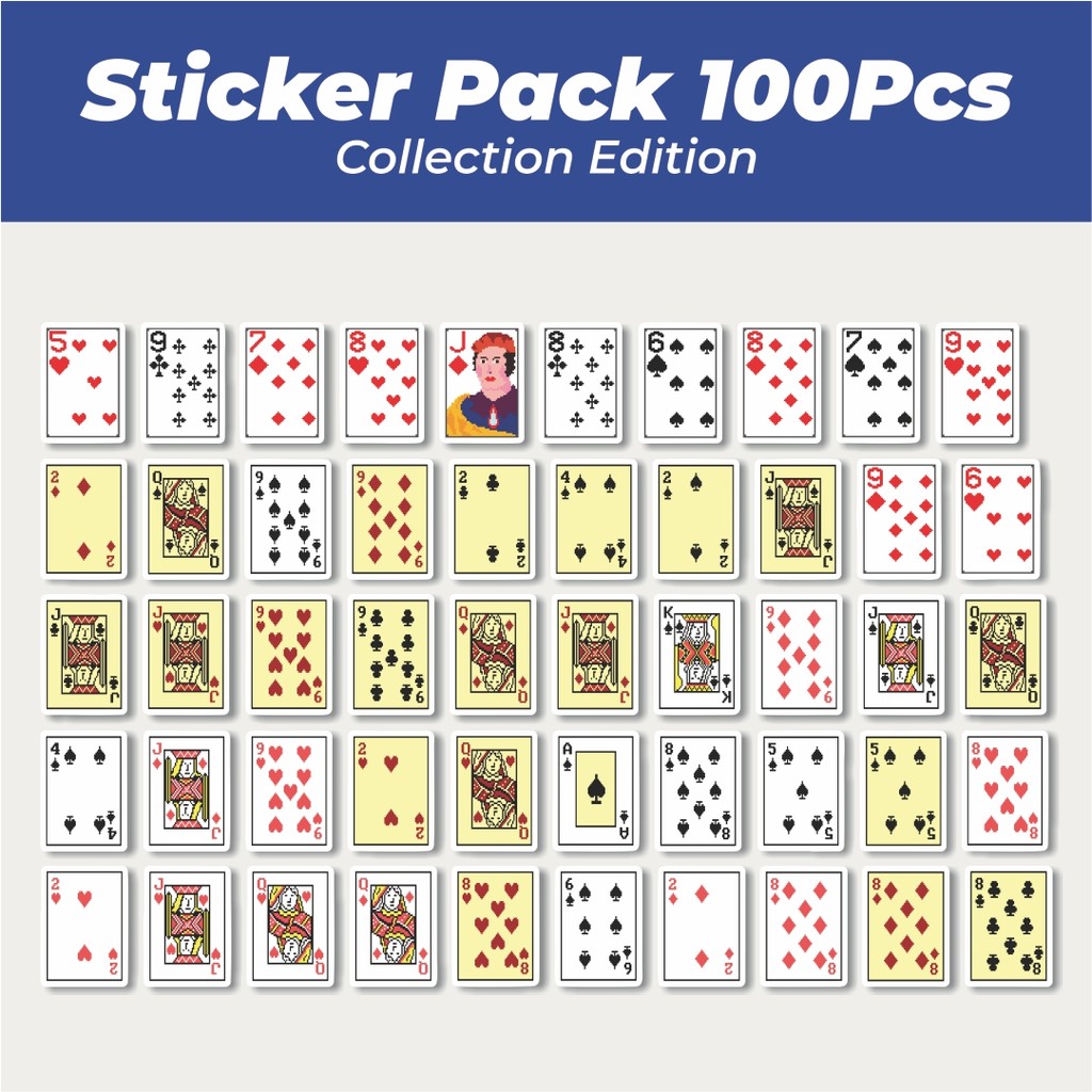 

Hot Stiker Kartu Poker V13 Lucu Anti Air Stikers Berperekat Waterproof Sticker Decal Buat Motor Helm Buku Journal Koper Casing HP Laptop Botol Minum