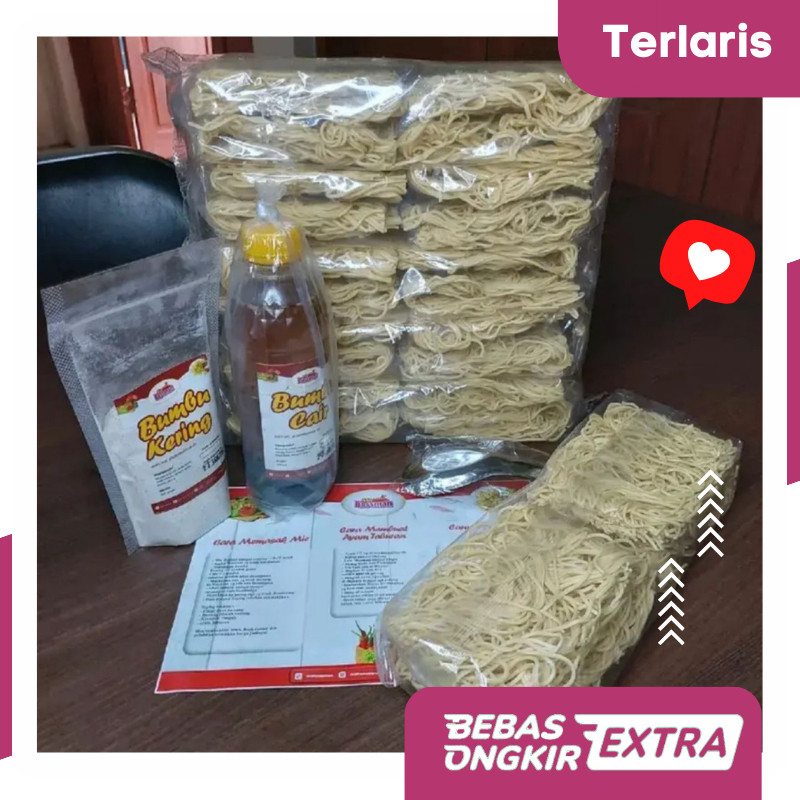 

Paket Bahan Baku Mie Newmind 20 Porsi Ala Mie Gacoan | Wizzmie | Mie Kober