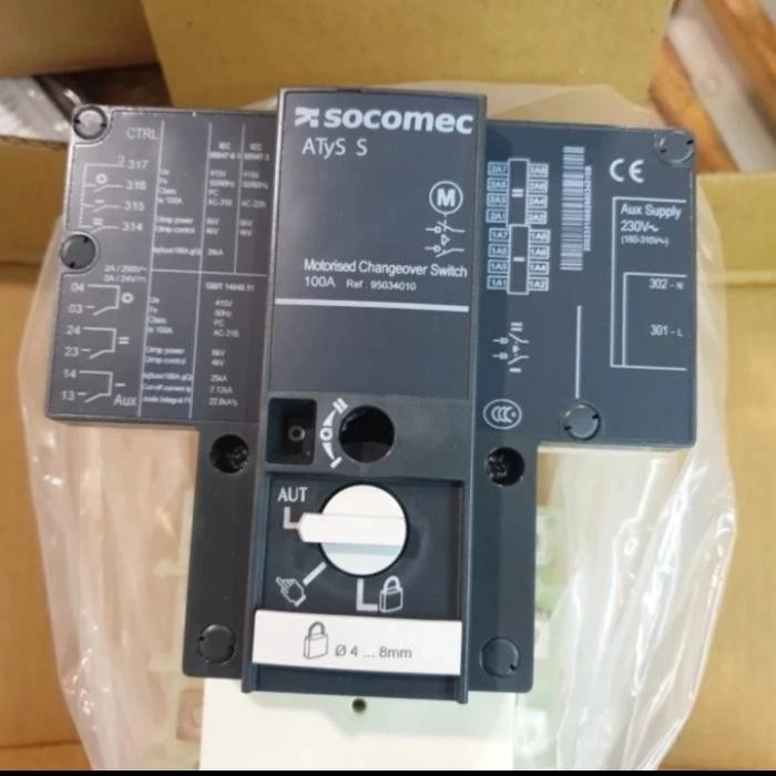 Atys COS SOCOMEC 4P 100A Motores 230Vac Original Socomec New