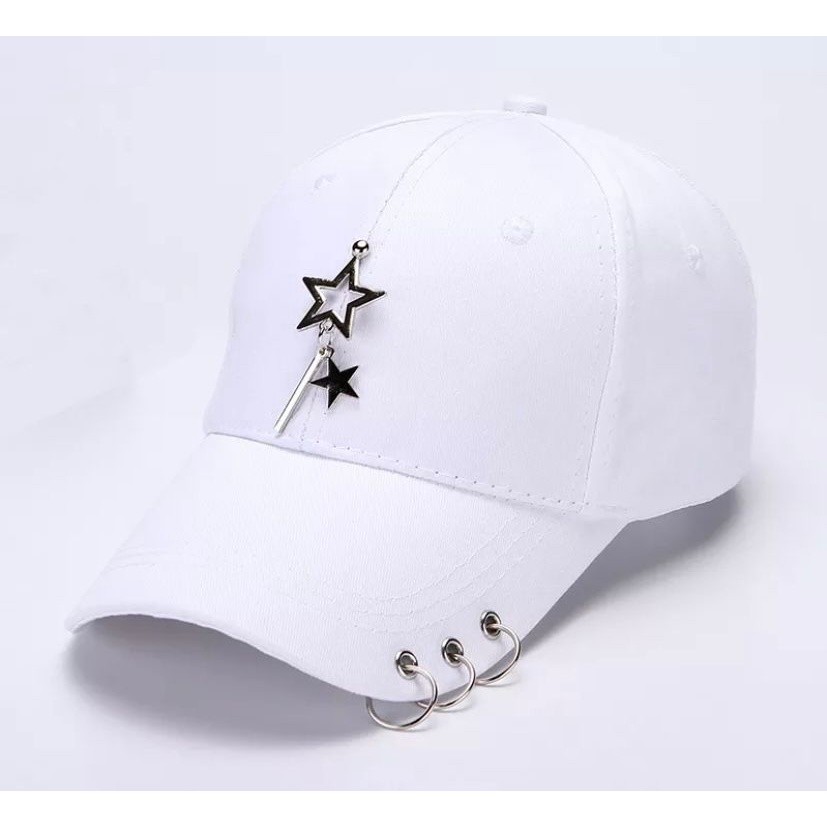 Topi anting tengah / Cincin kpop / topi baseball / topi pria / topi wanita / topi korea
