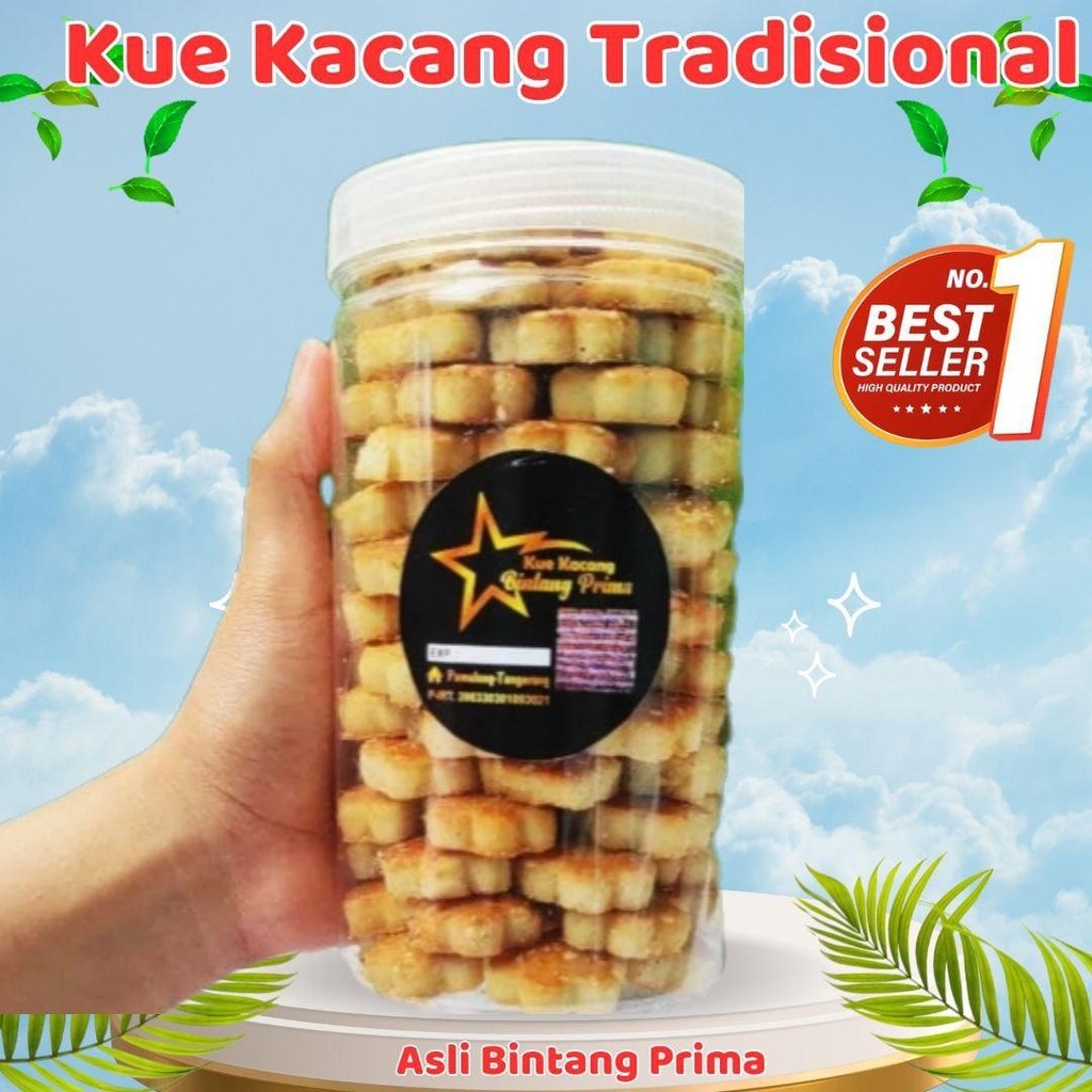 

Kue Kacang Bintang Prima ASLI - Kue Lebaran - Kue Toples Food