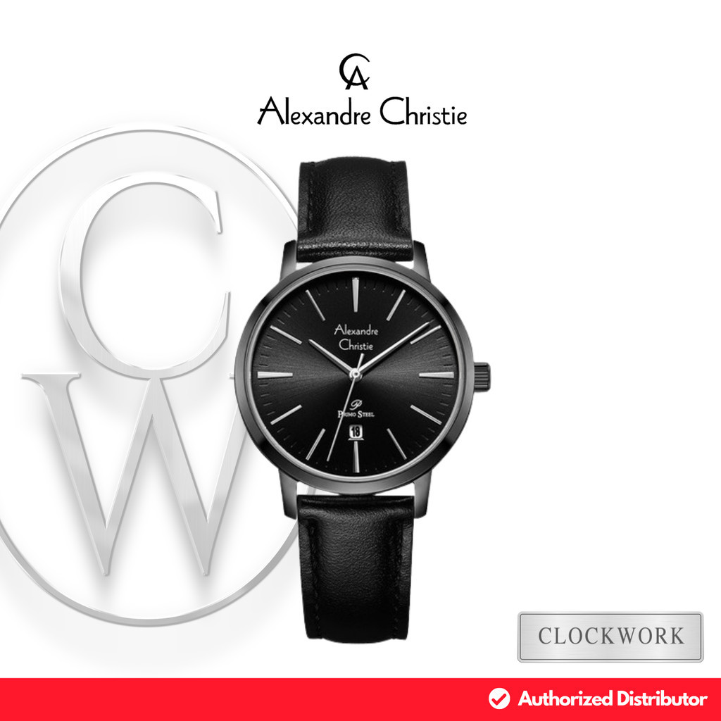 Jam Tangan Wanita Alexandre Christie Primo Steel  AC 1028 LDLIPBA Kulit Classic Minimalis Simple Cas