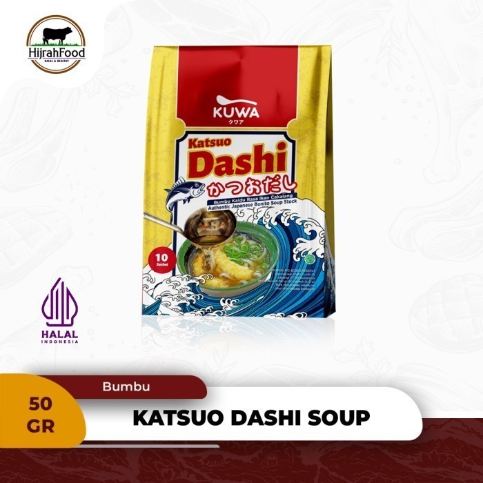 

Kuwa Katsuo Dashi Bumbu Kaldu Rasa Ikan Cakalang Authentic Japanese Bonito Soup Stock 50 gr