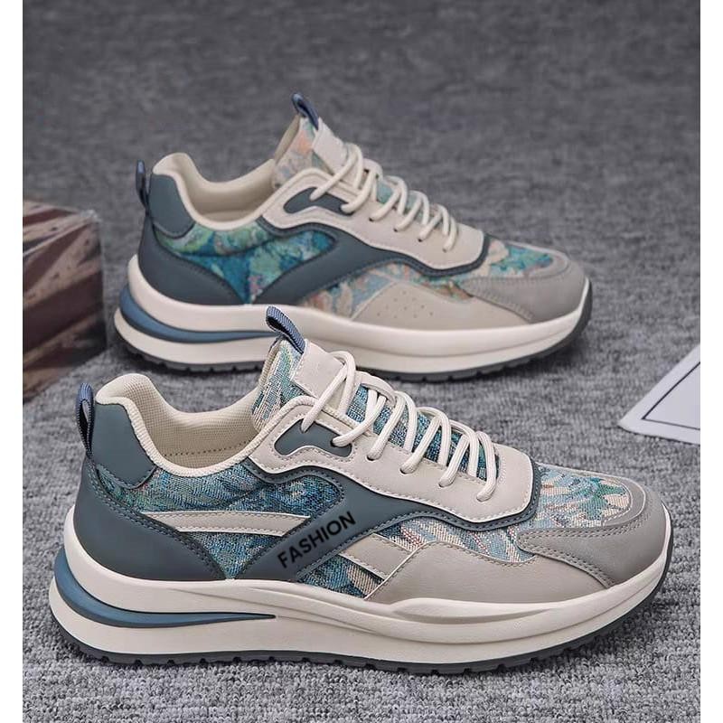 SYAN- FREE BOX Sepatu Sneakers Pria Sepatu Olahraga Santai LV0490