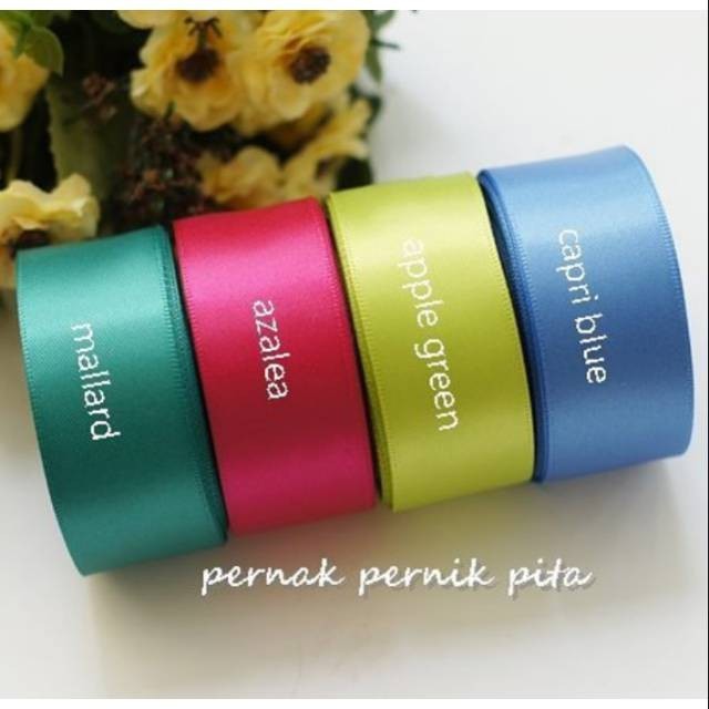 

SATIN 1 1/2" (3.8CM) HRG PERYARD(90CM). DOUBLE SIDE IMPORT