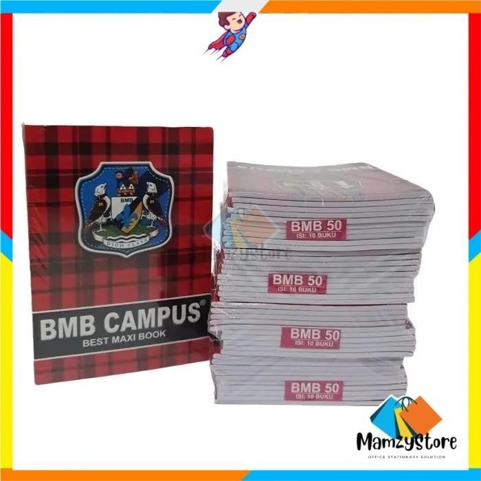 

Buku tulis BMB 50 lembar ukuran Campus 1 Pack / 10 Pcs