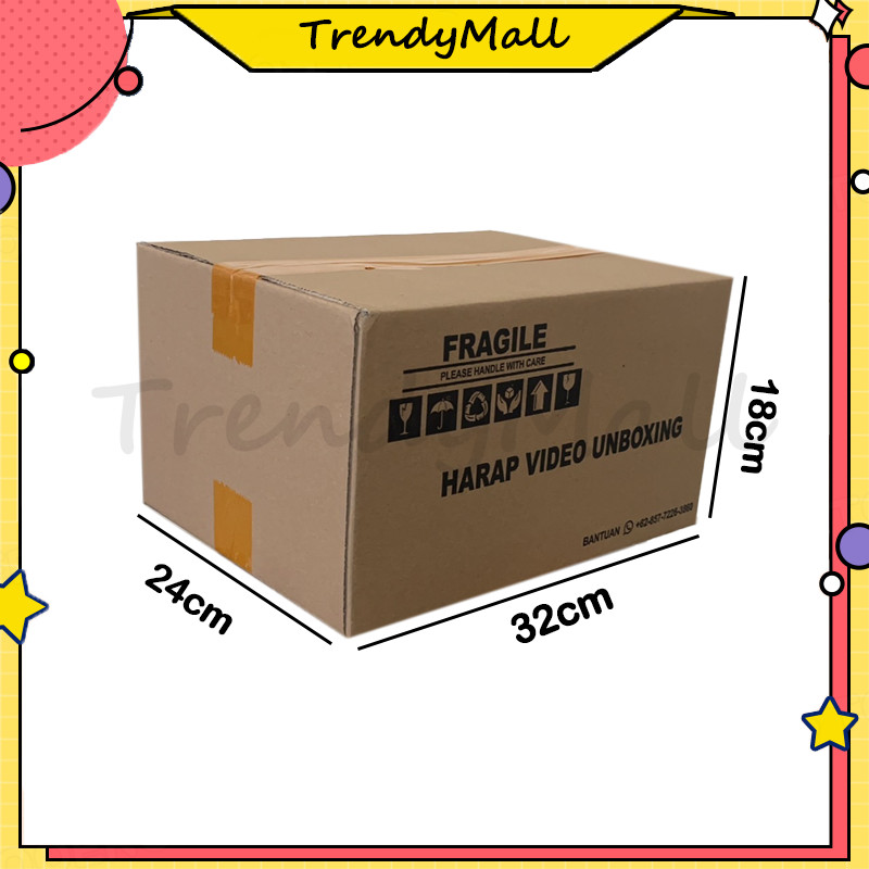 

TrendyMall-kardus polos 32cmx24cmx18cm / 35cmx20cmx12cm packaging / box