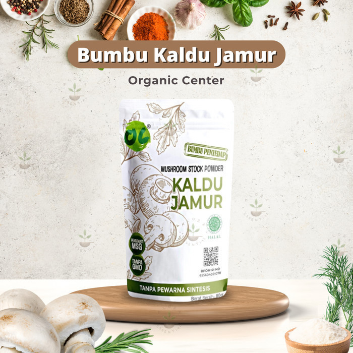 

HEMAT! Organic Center Kaldu Jamur Non MSG 80Gr - Kaldu Jamur by Titi Kamal