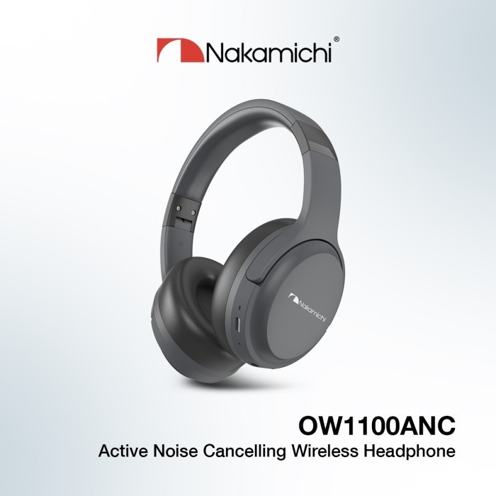 BIG SALE Nakamichi OW1100ANC Active Noise Cancelling Wireless Headphone ANC - Black