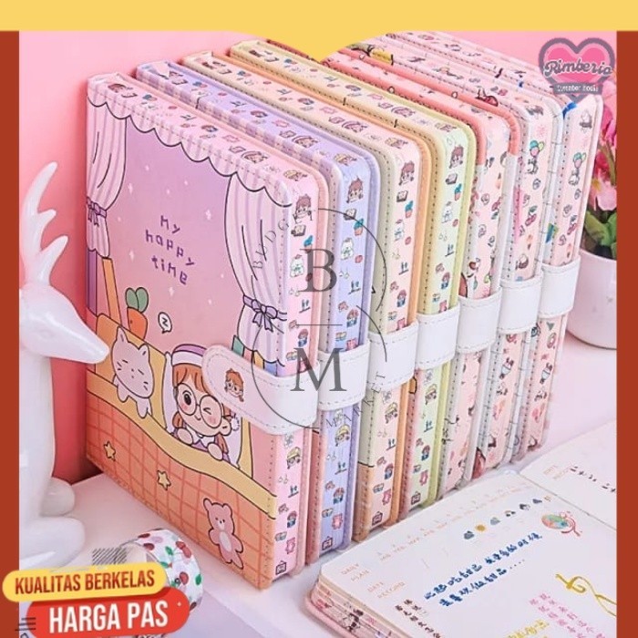 

Magnetic Notebook Diary / Jurnal agenda Buku tulis / Planner / Notebook Wanita / Buku Tulis Anak