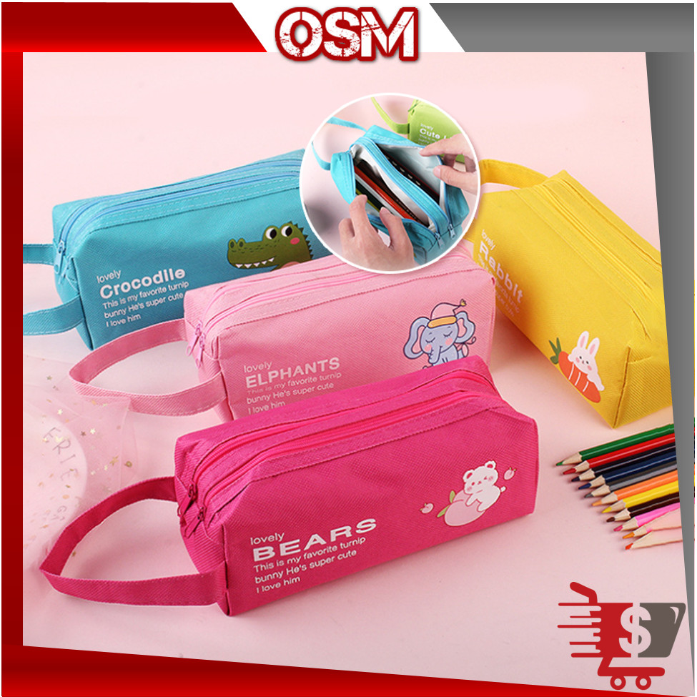 

OSM - S6249 Stationary Case / Tempat Pensil Resleting Motif Lucu
