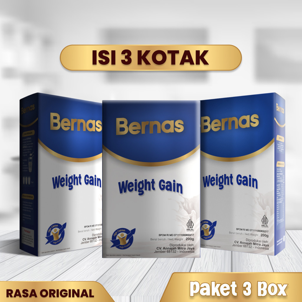 

Paket 3 Box BERNAS || Susu Vitamin Berat Badan Anak || Tinggi Protein & Tinggi Kalsium