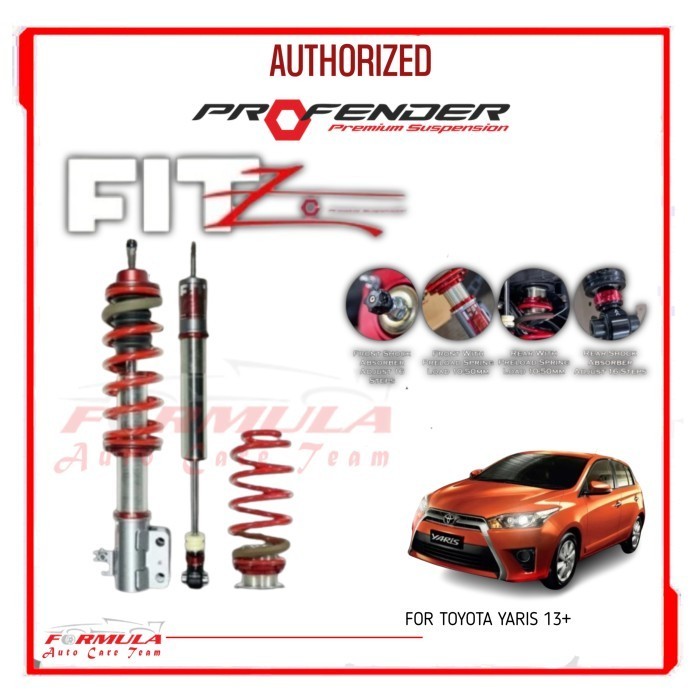 Shock Breaker Ori Prodender / Shockbreaker Suspensi COILOVER PROFENDER FITZ SERIES Yaris Heykers Jok