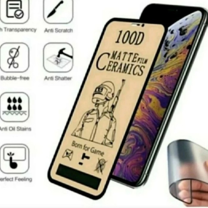 Temperglas Xiaomi Mi A2 Lite Mi 12 Lite Anti Gores Ceramic Anti Minyak - Mi A2 Lite