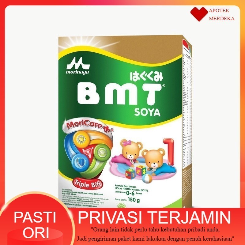 Susu BMT Soya / Morinaga BMT Soya Tahap 1 untuk bayi baru lahir usia 0-6 bulan