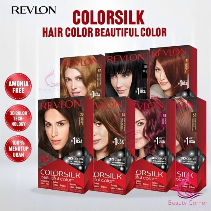 Revlon Colorsilk Beautiful pewarna rambut revlon |Cat rambut revlon