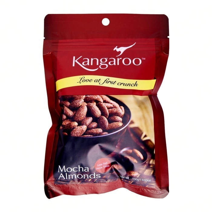 

Kangaroo Mocha Almond Nuts 100 gr - Kanguru Kacang Almon rasa Moka