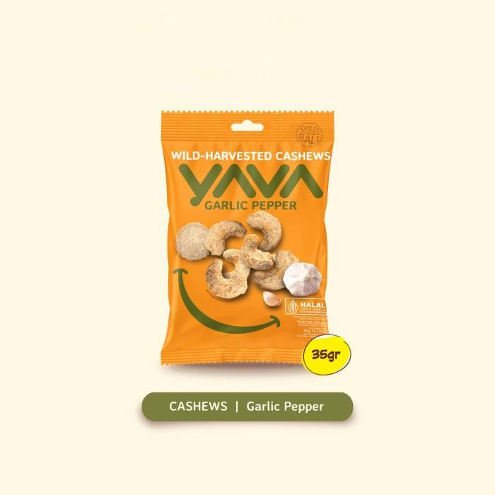 

YAVA Cashew Garlic Pepper 35gr - kacang mede rasa bawang putih lada