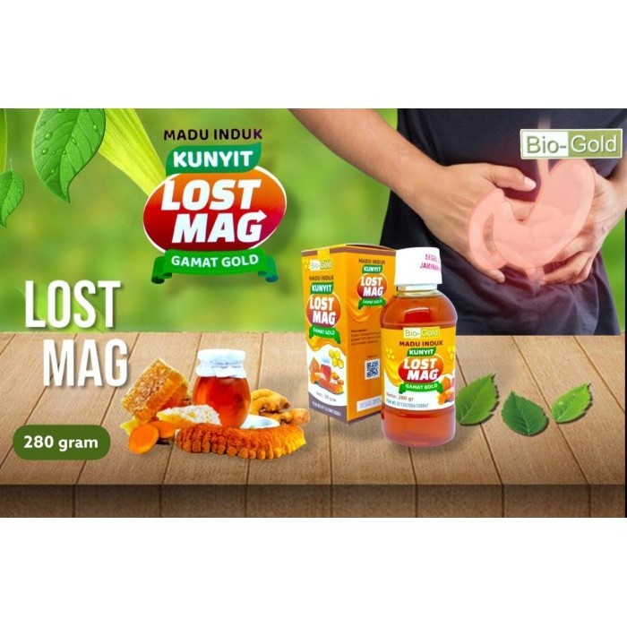 

Madu Lambung Obat Herbal Maag Asam Gerd Induk Kunyit Lostmag Bio Gold